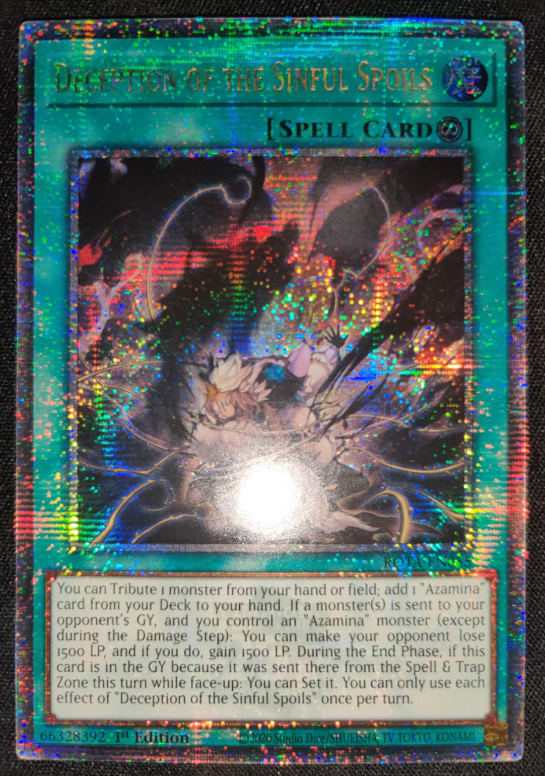 【受注発送】EU版 罪宝の欺き (Quarter Century Secret Rare)