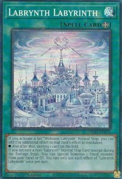遊戯王　白銀の迷宮城　ラビュリンス　コレクターズレア　英語版　美品　1st 遊戯王 白銀の城のラビュリンス コレクターズレア 英語版 TAMA-E
