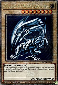 【受注発送】EU版　青眼の白龍　Blue-Eyes White Dragon(25thシークレットレア)