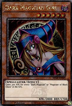 【受注発送】EU版　ブラック・マジシャン・ガール　Dark Magician Girl(25thシークレットレア)