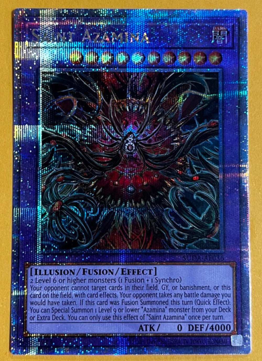 遊戯王　泰亜版　アジア英語版　贖罪神女　アザミナ　25thシークレット 遊戯王 泰亜版 アジア英語版 贖罪神女 アザミナ 25th