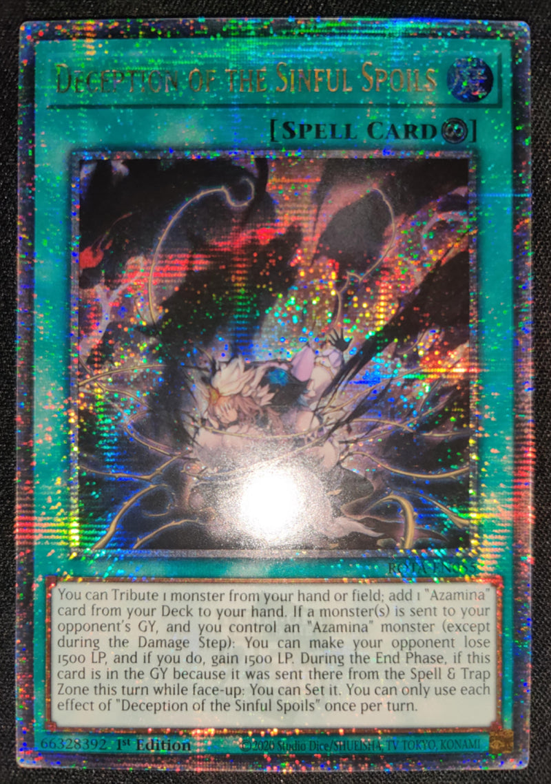 【受注発送】EU版　罪宝の欺き　(Quarter Century Secret Rare)