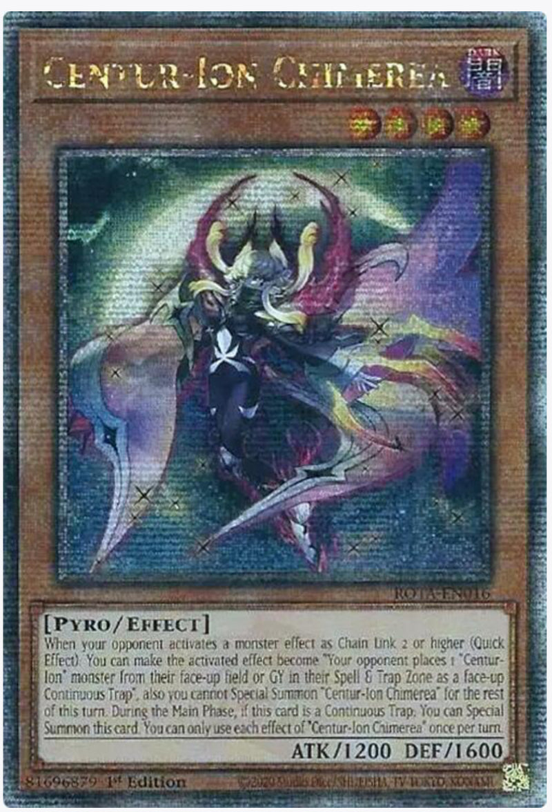 【受注発送】EU版　影騎士シメーリア　Centur-Ion Chimera(Quarter Century Secret Rare)