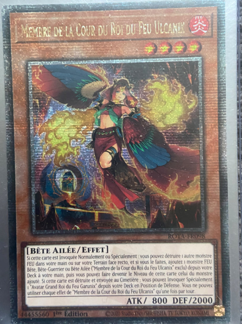 【受注発送】EU版　炎王妃 ウルカニクス　Fire King Courtier Ulcanix(Quarter Century Secret Rare)