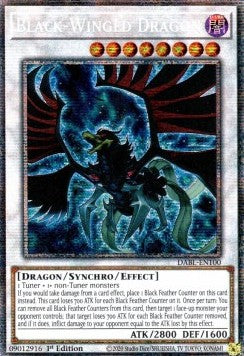 英語EU版】ブラックフェザードラゴン スターライトレア 1st