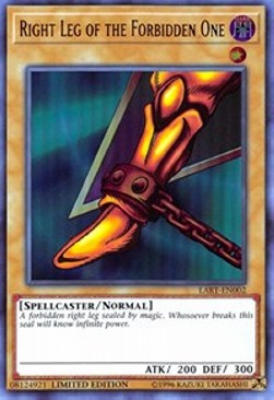 ★受注発送★封印されし者の右足 (ウルトラレア) Right Leg of the Forbidden One 未開封